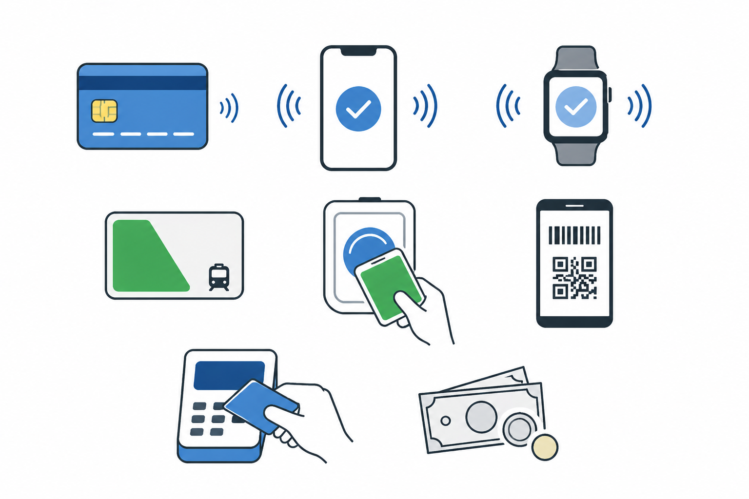 Cashless payment options in Japan